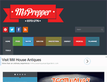 Tablet Screenshot of msprepper.com